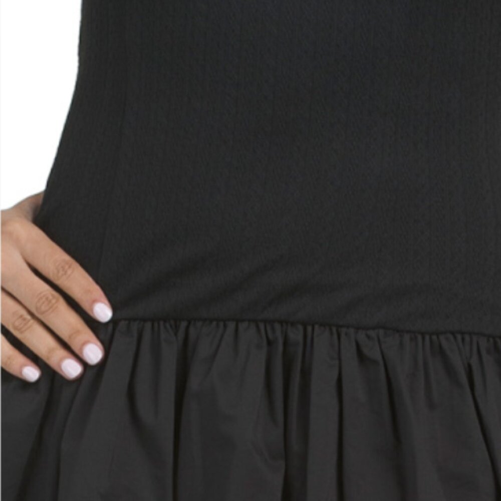 AVEC LES FILLES Drop Waist Bubble Mini Dress - Picture 4 of 6